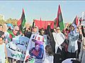 Rebels protest in Benghazi | BahVideo.com
