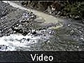 Driving over a waterfall - Macchu Picchu Peru | BahVideo.com