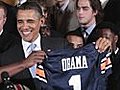 Obama welcomes Champion Auburn to White House | BahVideo.com
