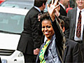 Michelle Obama Meets With Nelson Mandela | BahVideo.com