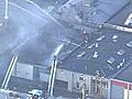 RAW SKY7-HD Massive SF warehouse fire | BahVideo.com