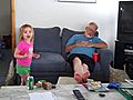 Giving Pap A Tickle Bug | BahVideo.com