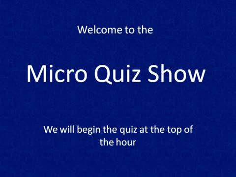 Micro Quiz Show 7 15 2011 | BahVideo.com