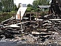 DLRG-Baracke in Flammen | BahVideo.com