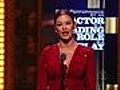 Catherine Zeta-Jones Beams At First Award Show  | BahVideo.com