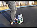 Skateboard on trampling | BahVideo.com