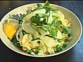 Ricotta spring vegetables and tarragon pasta | BahVideo.com