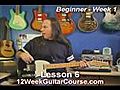 Free Electric Guitar Lessons Beginner Week 1 Lesson 6 | BahVideo.com