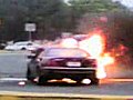 Mercedes CL 500 CL500 on fire explodes blows up | BahVideo.com