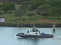 Royalty Free Stock Video HD Footage Tugboat  | BahVideo.com