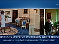 Raw Video The First Lady and Bo Surprise  | BahVideo.com
