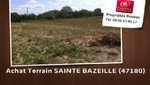 Vente - terrain - SAINTE BAZEILLE 47180 -  | BahVideo.com