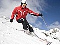 Carving ski techniques Advanced one-leg skiing | BahVideo.com