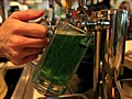 Green beer gets pour at Mike s Place in  | BahVideo.com