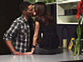 Couple in kitchen kiss | BahVideo.com