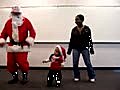 Soulja Santa doing Crank Dat with his little helper  | BahVideo.com