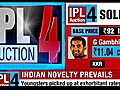 Indian novelty prevails in the IPL4 auction | BahVideo.com