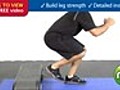STX Strength Training How To - Single leg drop squats on a exercise step for leg strength 1 set 15 reps | BahVideo.com