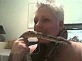 Me and Bubba red tailed boa 7 feet | BahVideo.com