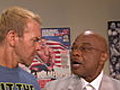 Christian Greets General Manager Theodore Long Backstage | BahVideo.com