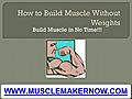 How to Build Muscles Without Weights -Workout Plans to Build Muscle | BahVideo.com