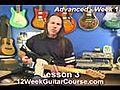Free Electric Guitar Lessons Advanced Week 1 Lesson 3 | BahVideo.com