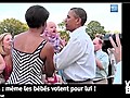 Vid o Buzz Meme les b b s adorent Barack Obama  | BahVideo.com
