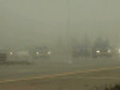 Highway traffic cars fog mist | BahVideo.com