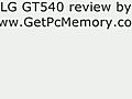 LG GT540 Review Video | BahVideo.com