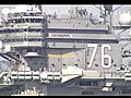 Nimitz-Class Supercarrier Salute - San Diego CA | BahVideo.com