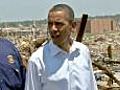 Obama visits tornado damage | BahVideo.com