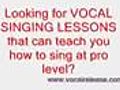 vocal singing lessons | BahVideo.com