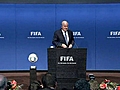 Blatter fl chtet von Pressekonferenz | BahVideo.com