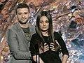 Justin Timberlake Gropes Mila Kunis on MTV | BahVideo.com