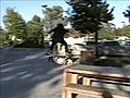 Chris Brunner Skateboarding Stairs Rails  | BahVideo.com