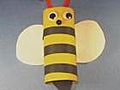 How to Make a Toilet Paper Tube Bee | BahVideo.com