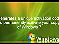 Windows 7 working activation keygen | BahVideo.com