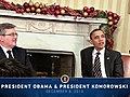 President Obama Meets with Polish President  | BahVideo.com