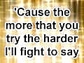 Kelly Clarkson - I Do Not Hook Up lyrics on screen | BahVideo.com