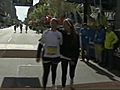 Web Extra Tom Brady Cheers On Sisters At Finish | BahVideo.com