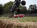 Monster Truck crushes a Porsche | BahVideo.com