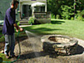 Finishing a Stone Fire Pit | BahVideo.com