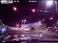 Accident at intersection - driver escapes collision with car | BahVideo.com