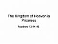 The Kingdom of Heaven is Priceless Part 1 | BahVideo.com