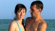 HD portrait of a young couple at sea | BahVideo.com