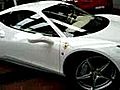 Ferrari 458 Italia wei in Autohaus | BahVideo.com