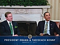 President Obama Meets with Taoiseach Kenny | BahVideo.com