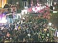 Saints fans swarm streets after NFC Title win | BahVideo.com