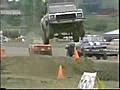 Some crazy air in the tough truck contest 1995 | BahVideo.com