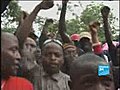 Manifestation devant l ambassade allemande Kigali | BahVideo.com